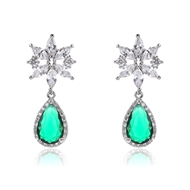 Picture of Nice Cubic Zirconia Luxury Dangle Earrings