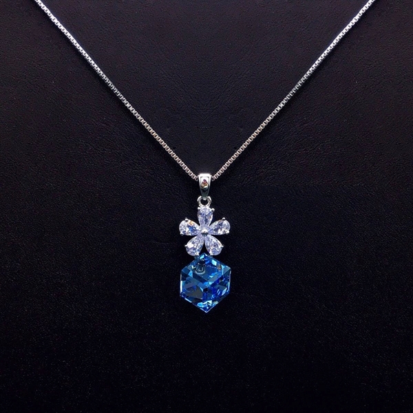 Picture of New Season Blue Holiday Pendant Necklace with SGS/ISO Certification