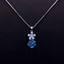 Show details for New Season Blue Holiday Pendant Necklace with SGS/ISO Certification