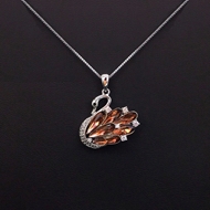 Show details for Recommended Platinum Plated Cubic Zirconia Pendant Necklace from Top Designer Show details for Recommended Platinum Plated Cubic Zirconia Pendant Necklace from Top Designer