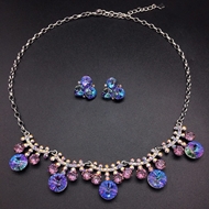 Show details for Irresistible Blue Platinum Plated 2 Piece Jewelry Set For Your Occasions Show details for Irresistible Blue Platinum Plated 2 Piece Jewelry Set For Your Occasions