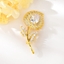 Show details for Purchase Gold Plated Cubic Zirconia Brooche For Your Occasions