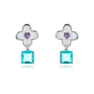 Picture of Hot Selling Platinum Plated Luxury Dangle Earrings from Top Designer