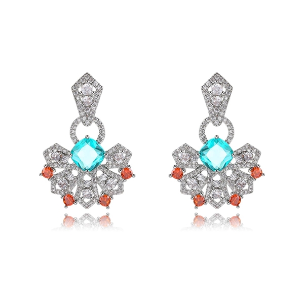 Picture of Luxury Cubic Zirconia Dangle Earrings at Unbeatable Price