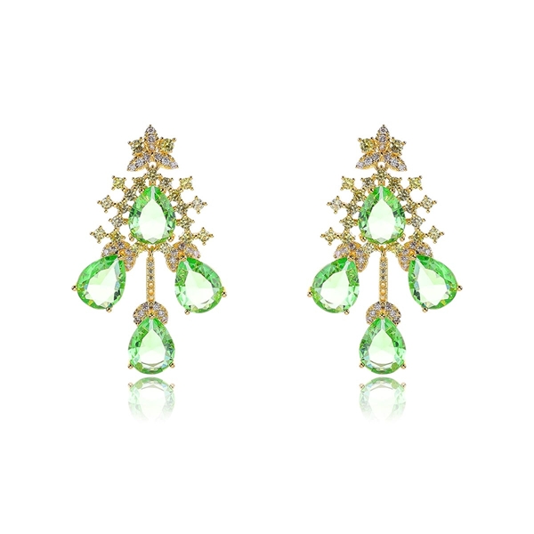 Picture of Luxury Gold Plated Dangle Earrings Online Only