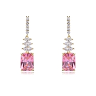 Picture of Bling Party Pink Dangle Earrings