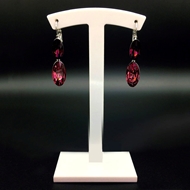 Show details for Attractive Red Platinum Plated Huggie Earrings For Your Occasions Show details for Attractive Red Platinum Plated Huggie Earrings For Your Occasions
