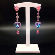 Show details for Designer Platinum Plated Party Dangle Earrings with Easy Return Show details for Designer Platinum Plated Party Dangle Earrings with Easy Return