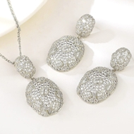Show details for Beautiful Cubic Zirconia Luxury 2 Piece Jewelry Set Show details for Beautiful Cubic Zirconia Luxury 2 Piece Jewelry Set