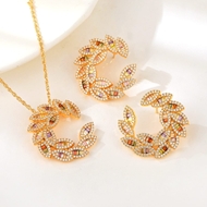Show details for Luxury Copper or Brass 2 Piece Jewelry Set in Exclusive Design Show details for Luxury Copper or Brass 2 Piece Jewelry Set in Exclusive Design