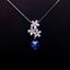 Show details for Nickel Free Platinum Plated Swarovski Element Pendant Necklace with Easy Return