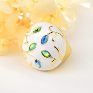 Show details for Attractive White Zinc Alloy Fashion Ring For Your Occasions Show details for Attractive White Zinc Alloy Fashion Ring For Your Occasions