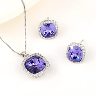 Show details for Small Platinum Plated 2 Piece Jewelry Set with Speedy Delivery Show details for Small Platinum Plated 2 Piece Jewelry Set with Speedy Delivery