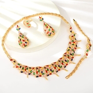 Show details for Impressive Copper or Brass Party 4 Piece Jewelry Set from Certified Factory Show details for Impressive Copper or Brass Party 4 Piece Jewelry Set from Certified Factory