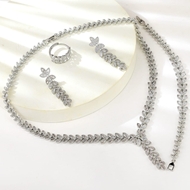 Show details for Recommended Platinum Plated Flowers & Plants 4 Piece Jewelry Set from Top Designer Show details for Recommended Platinum Plated Flowers & Plants 4 Piece Jewelry Set from Top Designer