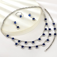 Show details for Copper or Brass Cubic Zirconia 4 Piece Jewelry Set at Factory Price Show details for Copper or Brass Cubic Zirconia 4 Piece Jewelry Set at Factory Price