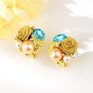 Picture of Trendy Rose Gold Plated Classic Dangle Earrings