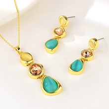 Show details for Inexpensive Gold Plated Classic 2 Piece Jewelry Set from Reliable Manufacturer