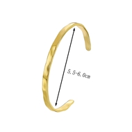 Picture of Delicate Geometric Gold Plated Fashion Bangle