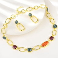 Show details for Reasonably Priced Zinc Alloy Gold Plated 2 Piece Jewelry Set from Reliable Manufacturer