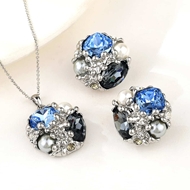 Picture of Classic Artificial Crystal 2 Piece Jewelry Set with Beautiful Craftmanship