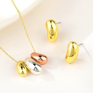 Show details for Unique Geometric Multi-tone Plated 2 Piece Jewelry Set Show details for Unique Geometric Multi-tone Plated 2 Piece Jewelry Set