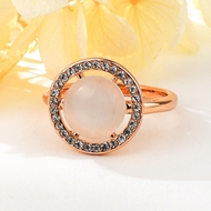 Show details for Unique Opal Rose Gold Plated Fashion Ring Show details for Unique Opal Rose Gold Plated Fashion Ring