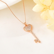 Show details for Famous Love & Heart Cubic Zirconia Pendant Necklace Show details for Famous Love & Heart Cubic Zirconia Pendant Necklace