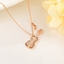 Show details for Beautiful Cubic Zirconia Copper or Brass Pendant Necklace