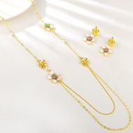 Show details for Nickel Free Gold Plated Enamel 2 Piece Jewelry Set with No-Risk Refund Show details for Nickel Free Gold Plated Enamel 2 Piece Jewelry Set with No-Risk Refund