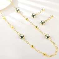 Picture of Designer Gold Plated Enamel 2 Piece Jewelry Set with No-Risk Return