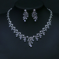 Show details for Copper or Brass Platinum Plated 2 Piece Jewelry Set from Certified Factory Show details for Copper or Brass Platinum Plated 2 Piece Jewelry Set from Certified Factory