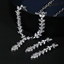 Show details for Copper or Brass Platinum Plated 2 Piece Jewelry Set at Great Low Price