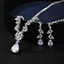 Show details for Copper or Brass Cubic Zirconia 2 Piece Jewelry Set from Certified Factory
