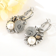 Show details for Filigree Flowers & Plants Zinc Alloy Dangle Earrings Show details for Filigree Flowers & Plants Zinc Alloy Dangle Earrings
