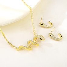 Show details for Copper or Brass Cubic Zirconia 2 Piece Jewelry Set at Great Low Price