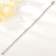 Picture of Trendy White Platinum Plated Fashion Bracelet Shopping