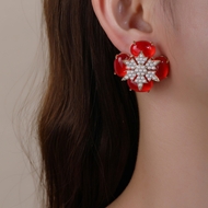 Picture of Distinctive Luxury Red Dangle Earrings in Bulk