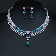 Show details for Cheap Copper or Brass Platinum Plated 2 Piece Jewelry Set Direct from Factory Show details for Cheap Copper or Brass Platinum Plated 2 Piece Jewelry Set Direct from Factory
