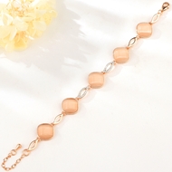 Show details for Trendy Rose Gold Plated White Fashion Bangle with No-Risk Refund Show details for Trendy Rose Gold Plated White Fashion Bangle with No-Risk Refund