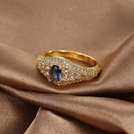 Picture of Delicate Geometric Fashion Ring in Flattering Style