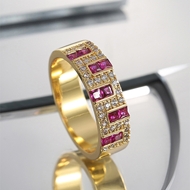 Picture of Low Price Copper or Brass Red Fashion Ring from Trust-worthy Supplier