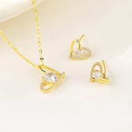 Show details for Famous Love & Heart White 2 Piece Jewelry Set Show details for Famous Love & Heart White 2 Piece Jewelry Set