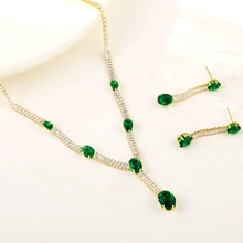 Show details for Delicate Gold Plated 2 Piece Jewelry Set with Worldwide Shipping