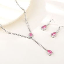 Show details for Best Cubic Zirconia Platinum Plated 2 Piece Jewelry Set