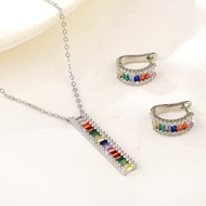 Show details for Good Quality Cubic Zirconia Platinum Plated 2 Piece Jewelry Set Show details for Good Quality Cubic Zirconia Platinum Plated 2 Piece Jewelry Set
