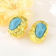 Picture of Zinc Alloy Dubai Big Stud Earrings with Full Guarantee