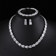 Show details for Good Cubic Zirconia Geometric 3 Piece Jewelry Set Show details for Good Cubic Zirconia Geometric 3 Piece Jewelry Set