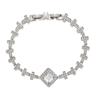 Picture of Good Cubic Zirconia White Fashion Bracelet