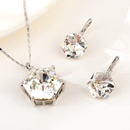 Show details for Beautiful Swarovski Element Geometric 2 Piece Jewelry Set Show details for Beautiful Swarovski Element Geometric 2 Piece Jewelry Set